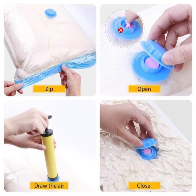Love123 Reusable Vacuum Sealed Bag Cannister Vacuums Organiser Pump Tools