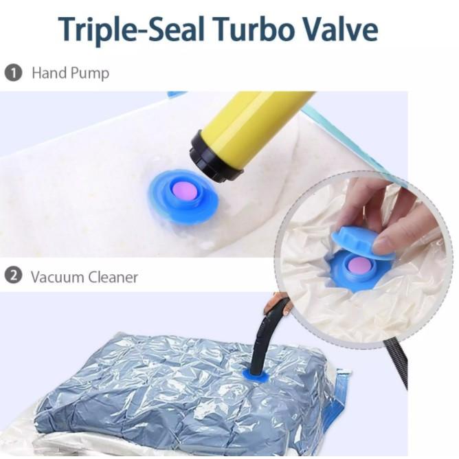 Love123 Reusable Vacuum Sealed Bag Cannister Vacuums Organiser Pump Tools