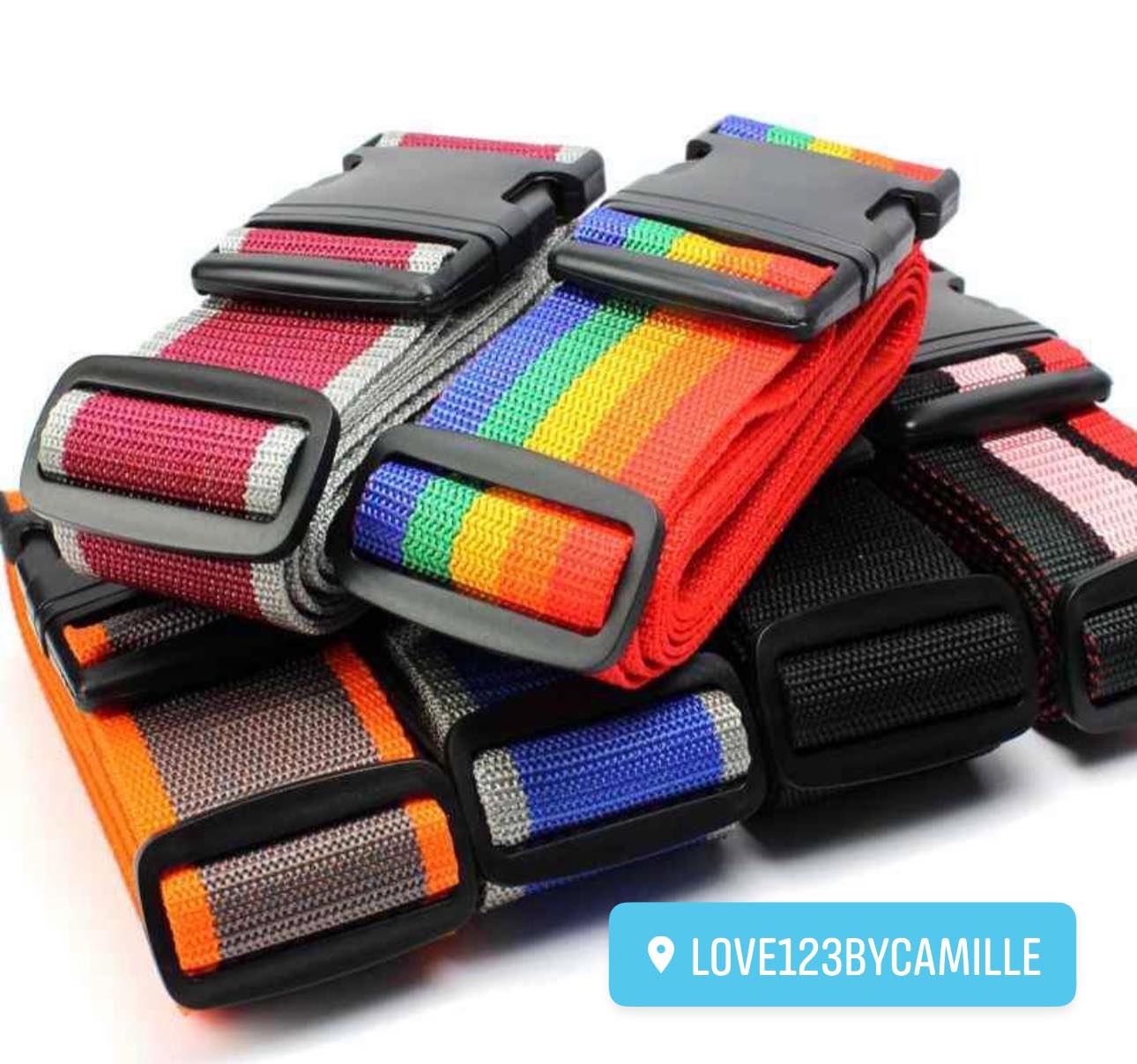 Love123 Luggage Belt Fabric