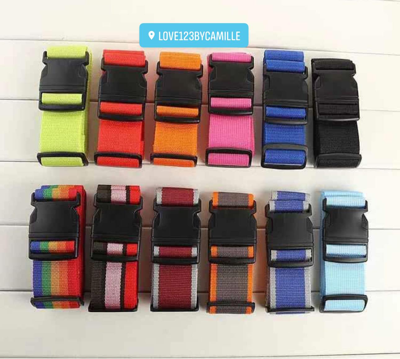 Love123 Luggage Belt Fabric